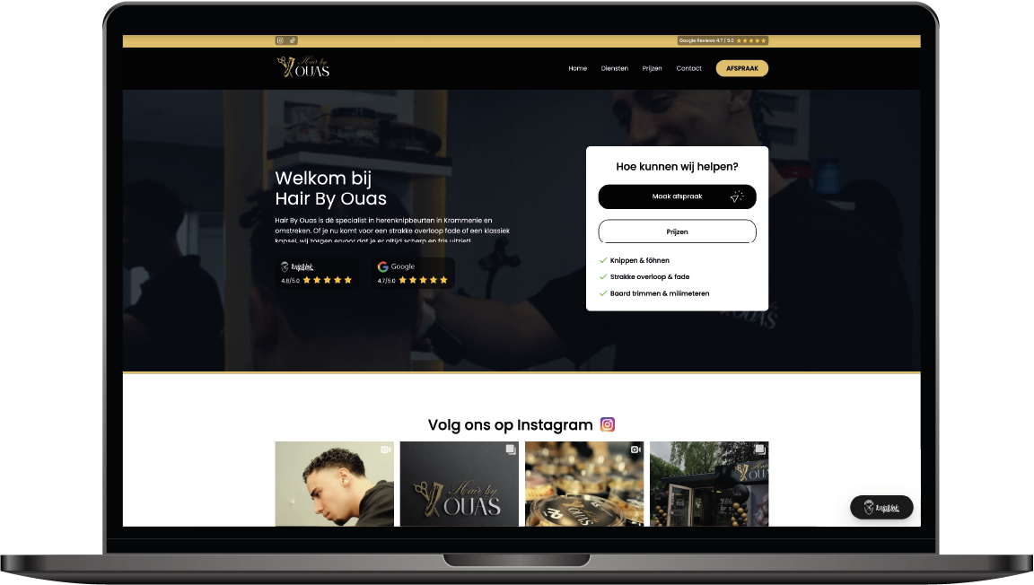 Screenshot van hairbyouas.nl