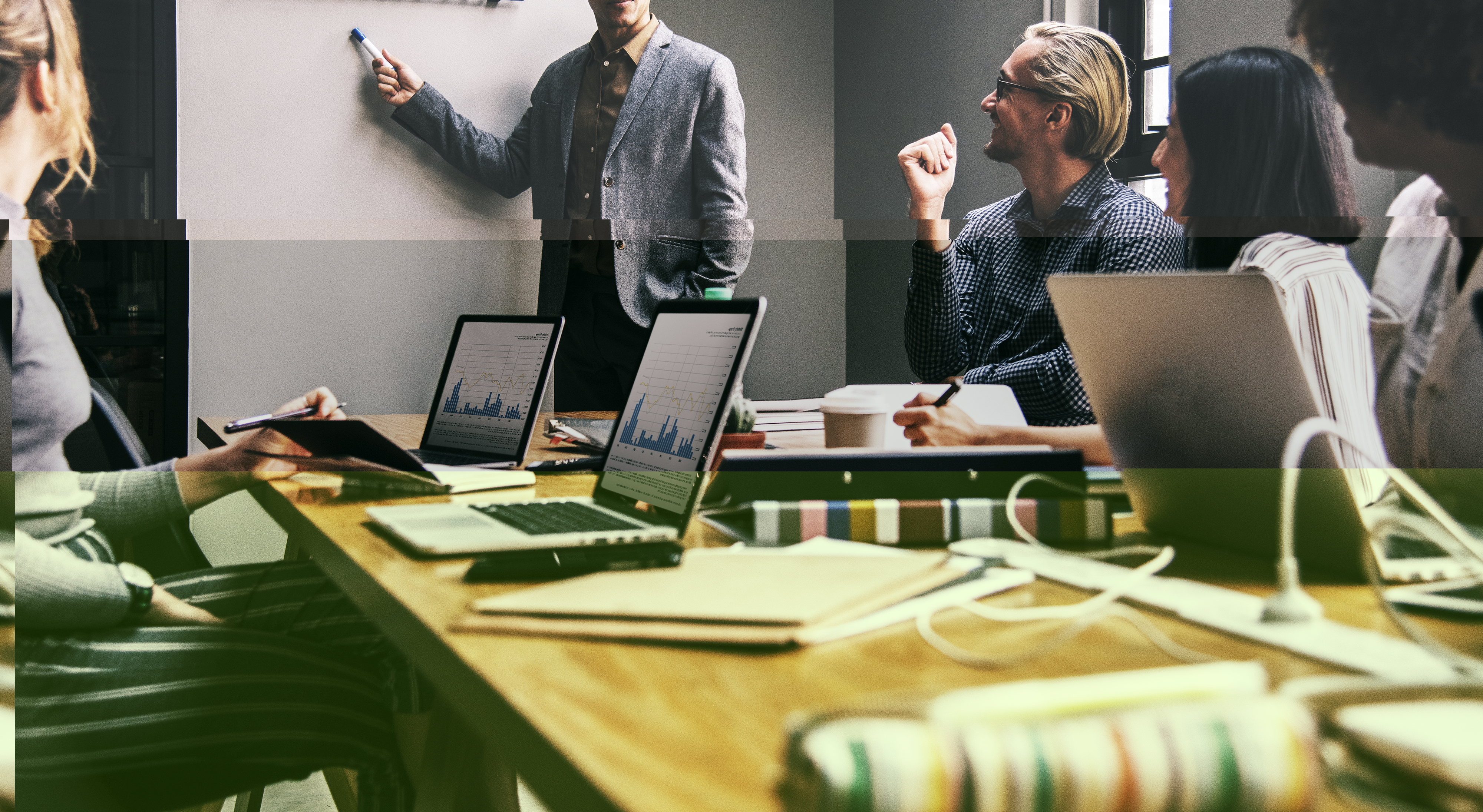 Vergadering over het ontwikkelen van een website