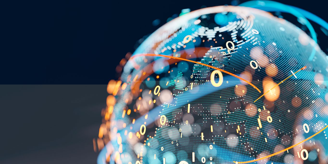 Technische afbeelding met codes