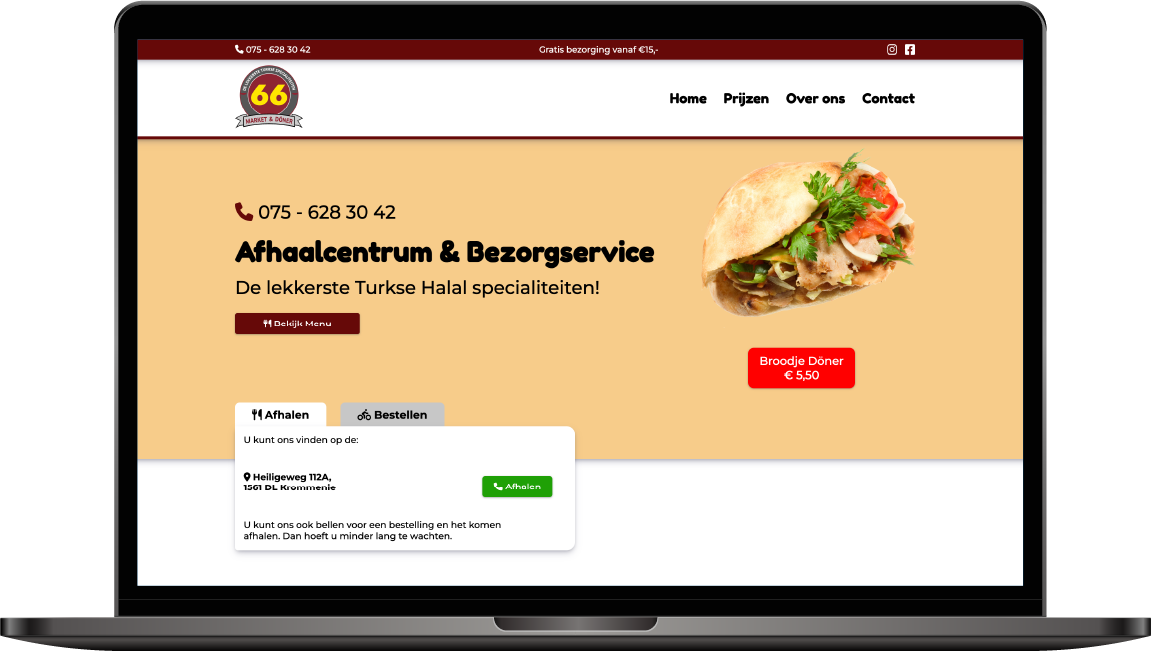 Website van 66doner.nl
